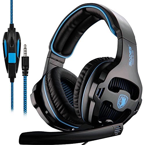 NUBWO U3 Cuffie da gaming per PC, PS4, laptop, Xbox One, Mac, iPad, Nintendo Switch Games, con microfono flessibile, controllo del volume sul filo e NUBWO U3 Cuffie da gaming per PC, PS4, laptop, Xbox One, Mac, iPad, Nintendo Switch Games, con microfono flessibile, controllo del volume sul filo e
