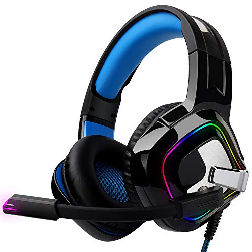 Cuffie Gaming August EPG100 Con Microfono Anti-rumore E Luci RGB – Suono Surround 5.1, Jack 3.5 Mm, Comode Anche Dopo Ore Di Gioco